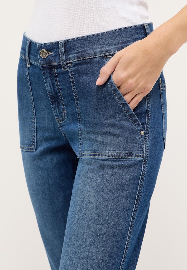 Angels Damen Jeans Mid Blue Us
