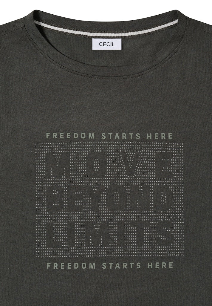 Cecil Damen T-Shirts Raw Khaki