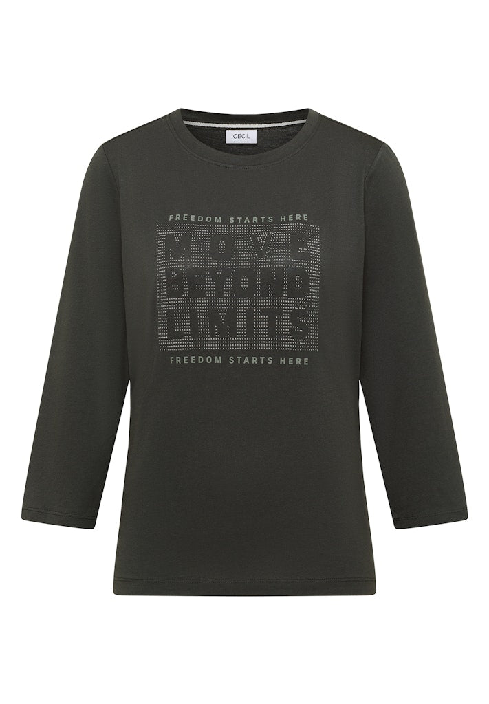 Cecil Damen T-Shirts Raw Khaki