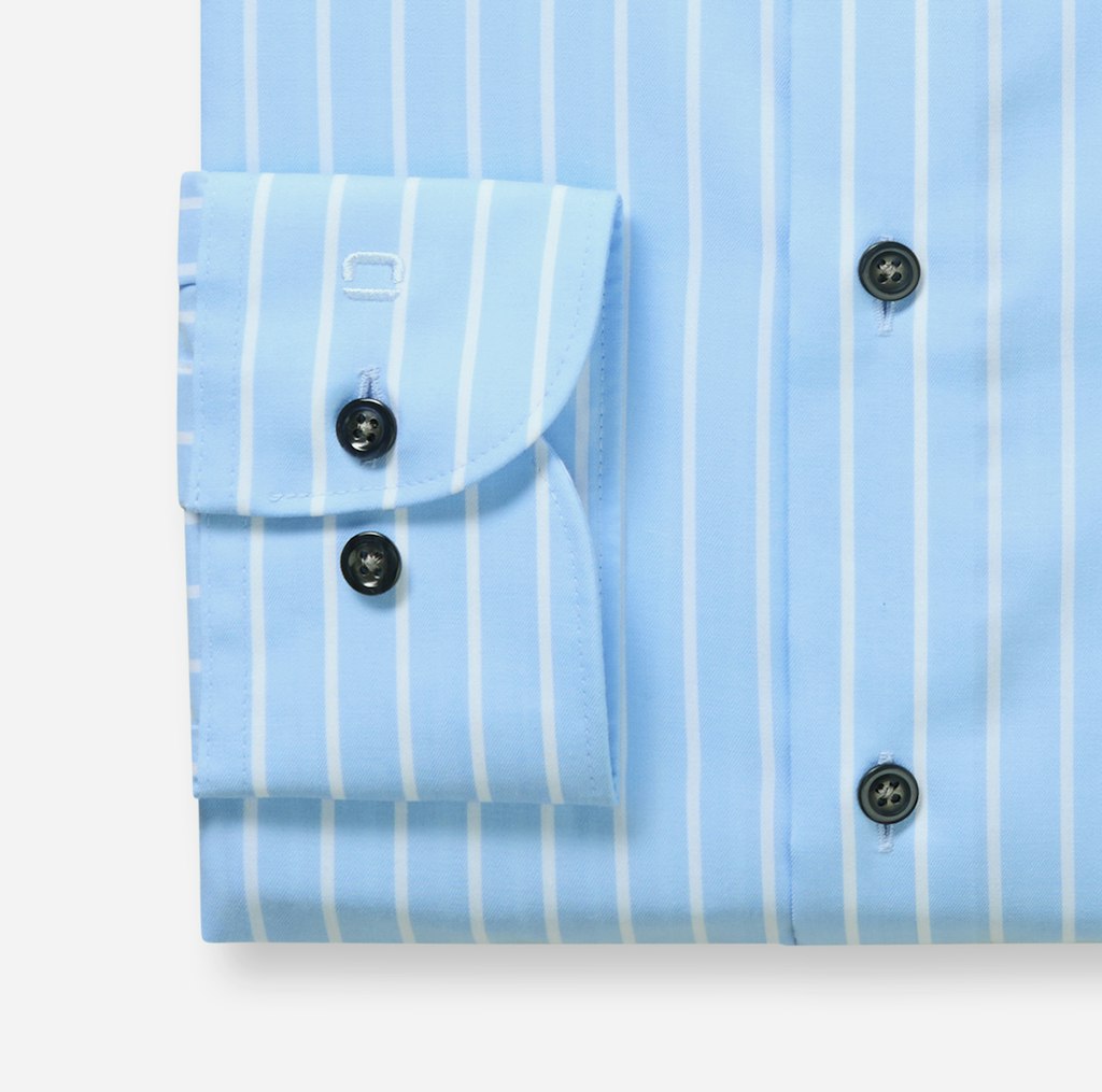 Olymp Herren Hemden lang Bleu