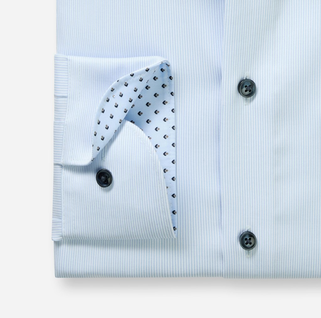 Olymp Herren Hemden lang Bleu