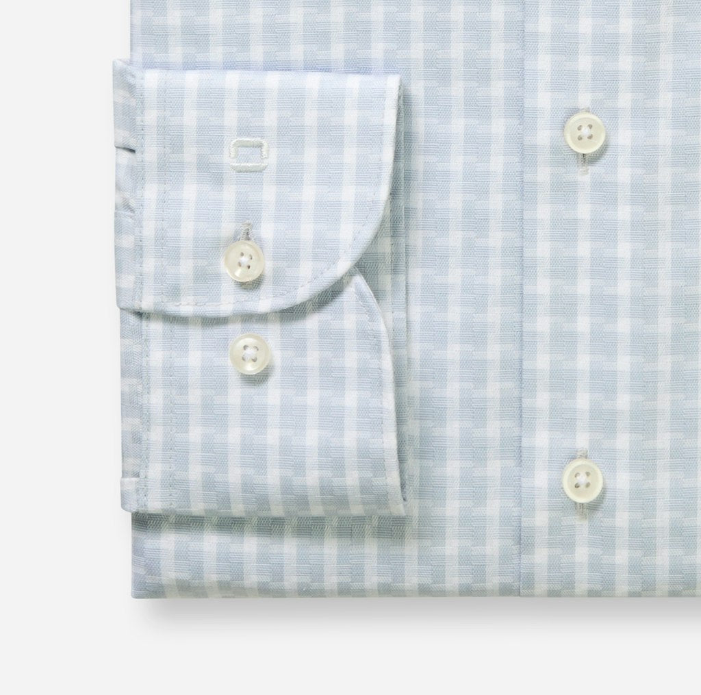 Olymp Herren Hemden lang Silbergrau