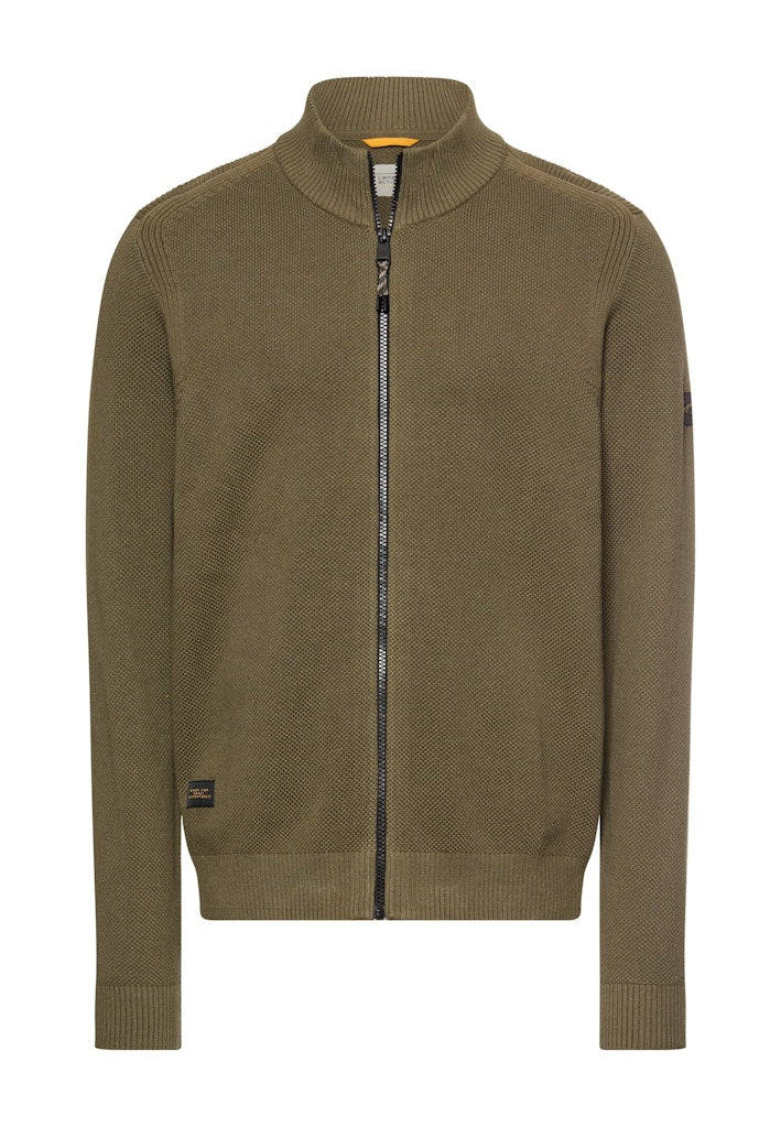 Camel active Herren Strickjacken Deep Olive