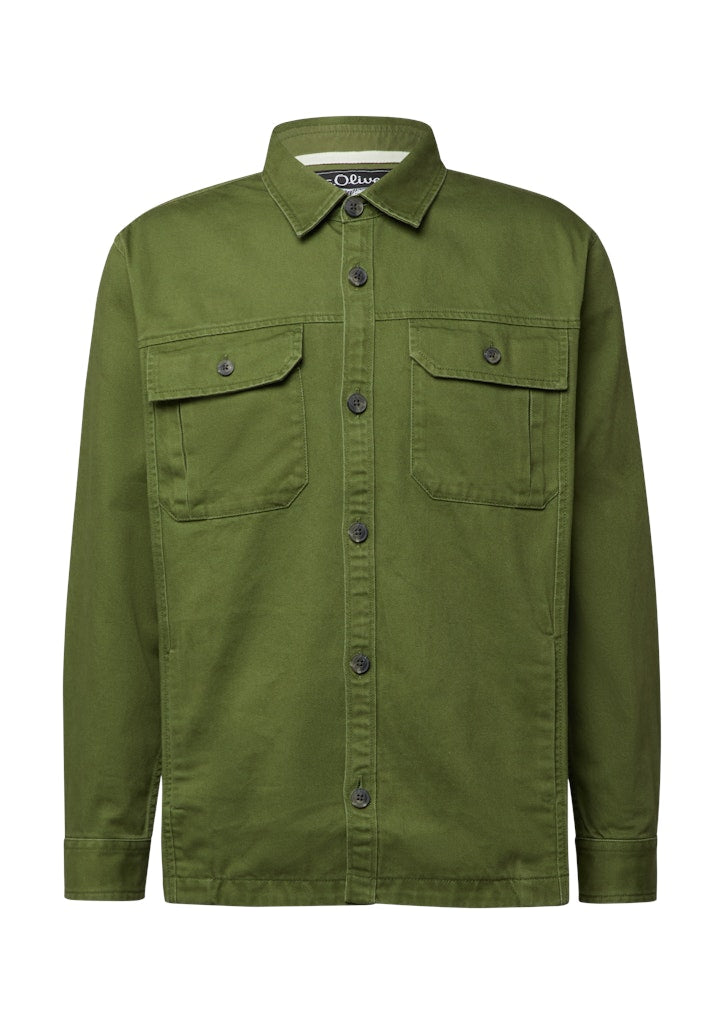 S. Oliver red Herren Hemden lang Green