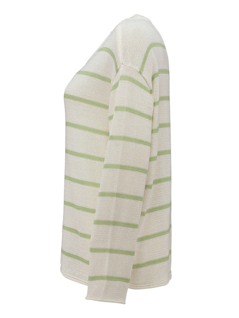 Haily's Damen Pullover Cream/Matcha St