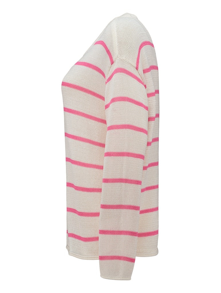 Haily's Damen Pullover Cream/Candy Str