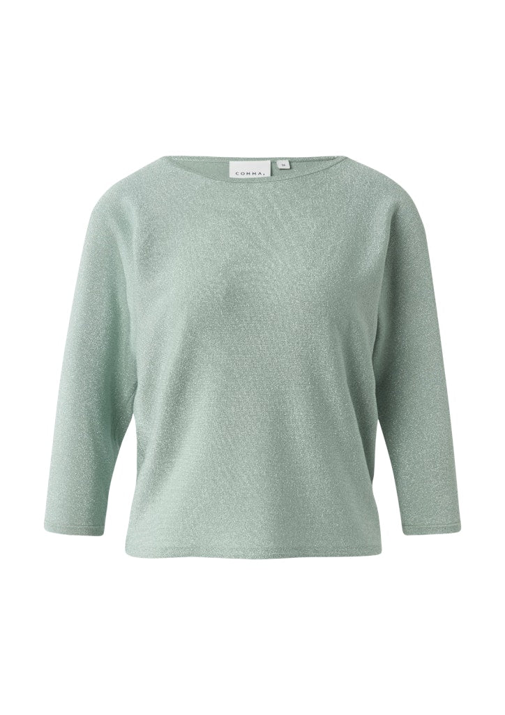 Comma Damen Pullover Blue Green