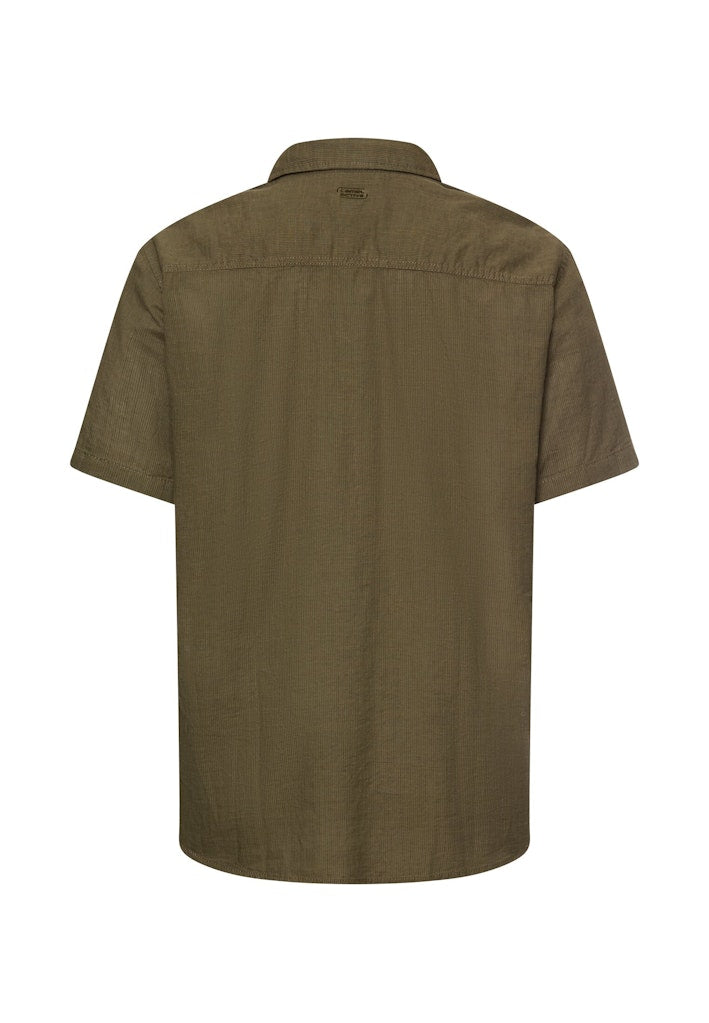 Camel active Herren Hemden kurz Deep Olive