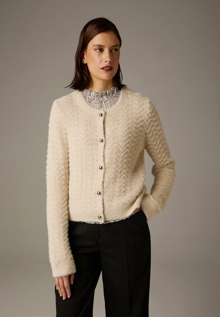 More & More Damen Strickjacken Powder Cre