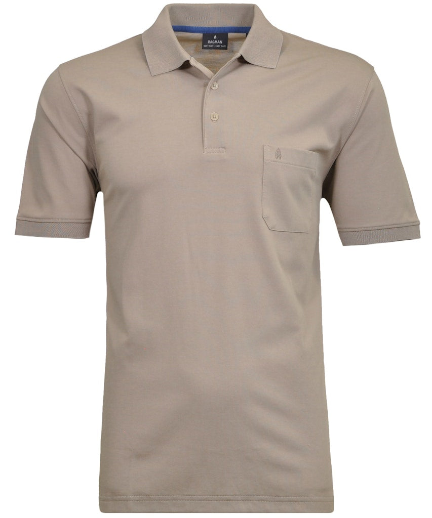 Ragman Herren Polo-Shirts Sand