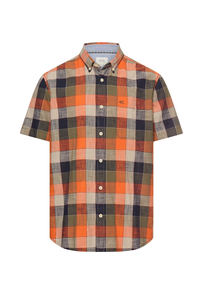Camel active Herren Hemden kurz Burned Orang