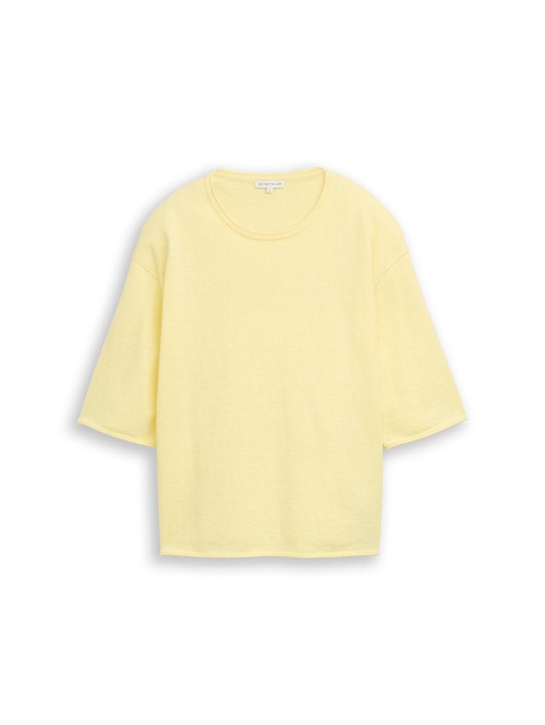 Tom Tailor Damen Pullover Soft Lemon Mela