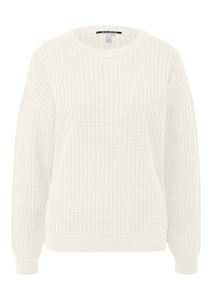 QS by S.Oliver Damen Pullover White