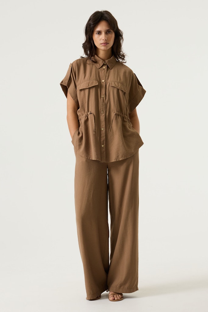 Garcia Damen Hosen Soft Taupe