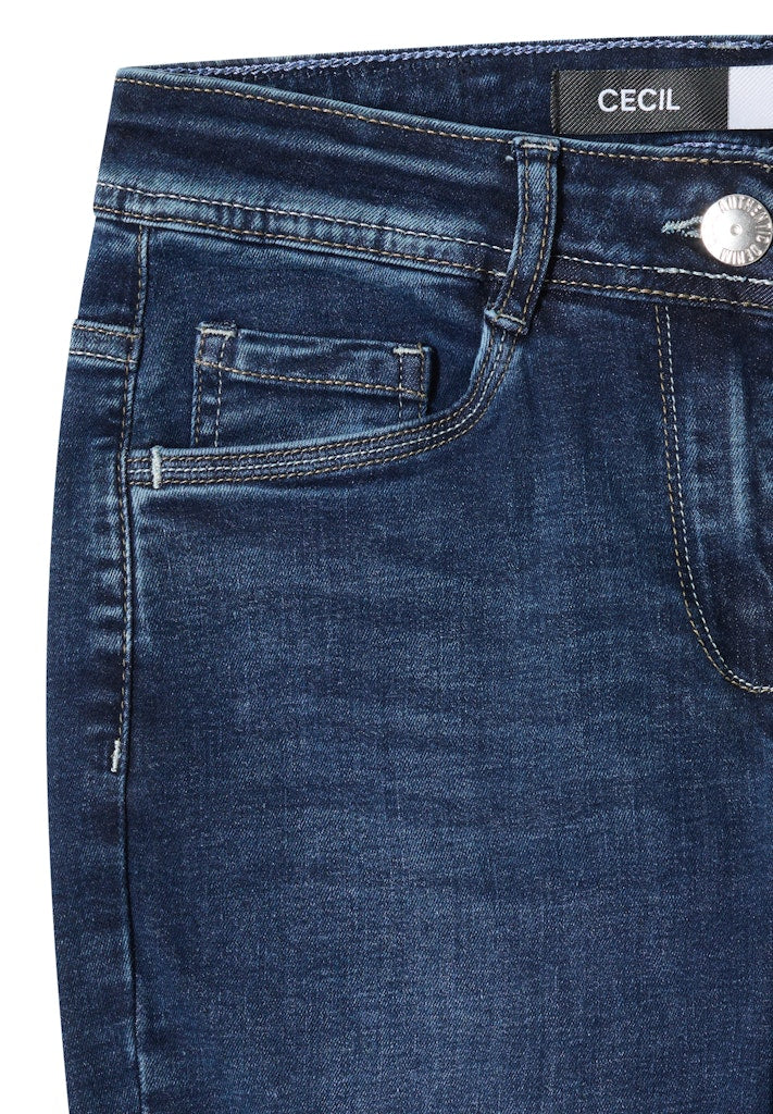 Cecil Damen Hosen Mid Blue