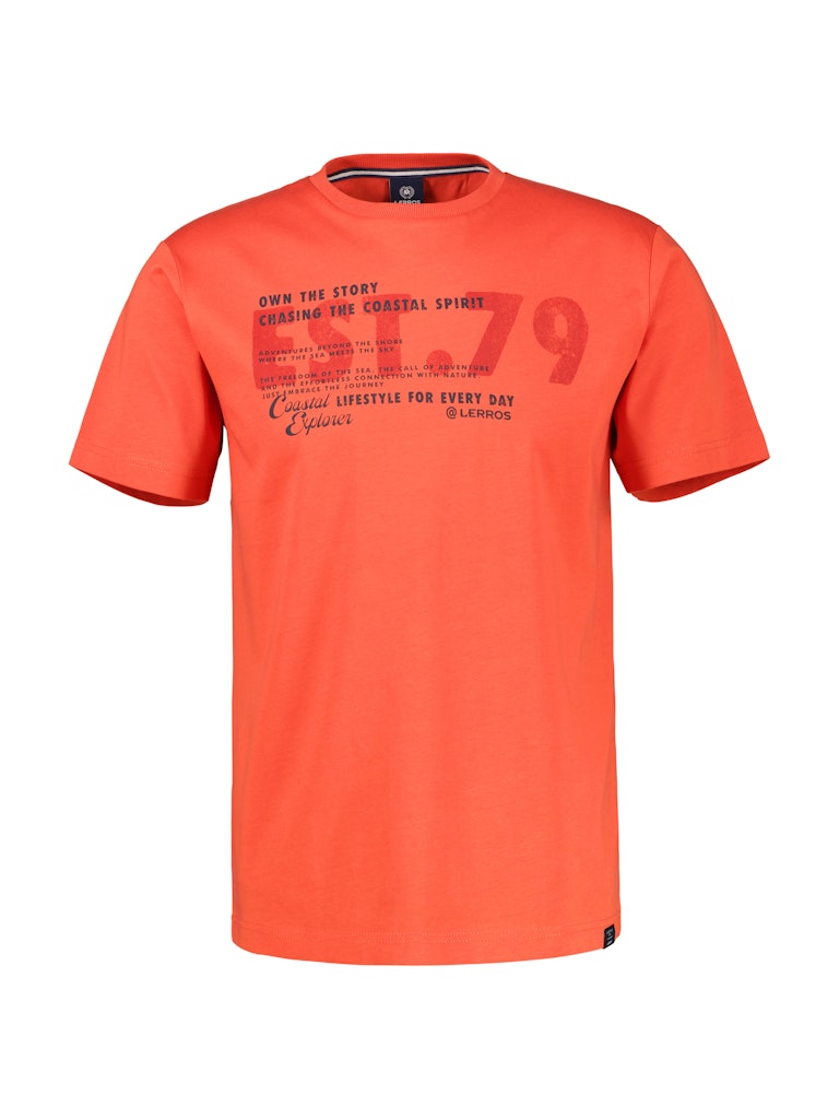Lerros Herren T-Shirts kurz Vivid Red