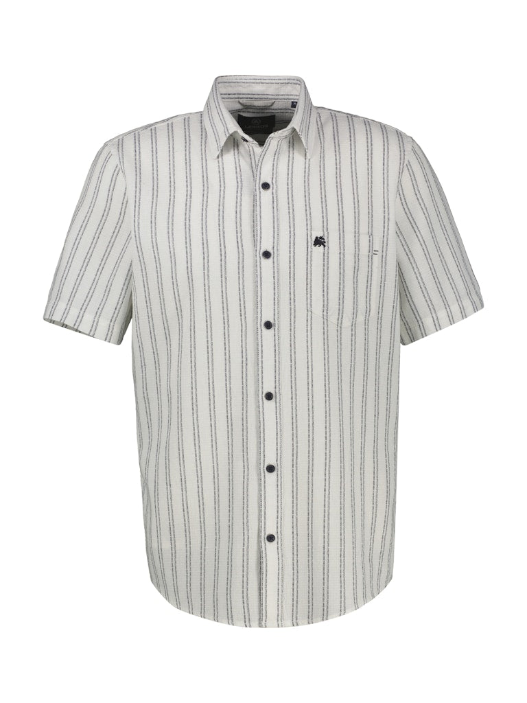 Lerros Herren Hemden kurz Broken White