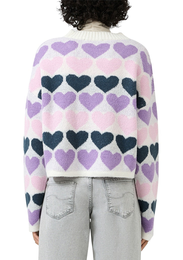 QS by S.Oliver Damen Pullover White