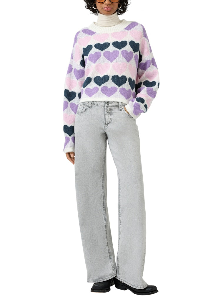 QS by S.Oliver Damen Pullover White