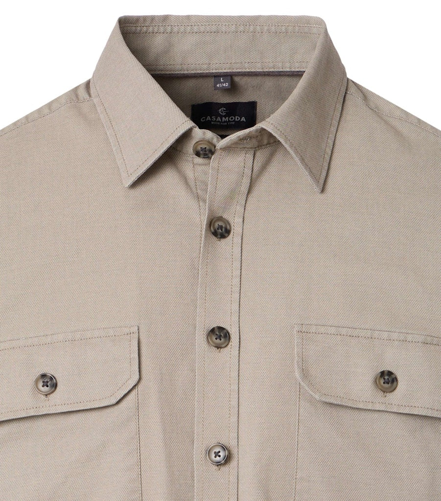 Casa Moda Herren Hemden Beige