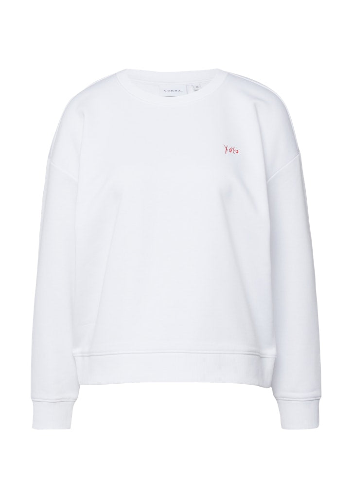 Comma Damen Sweatshirts White