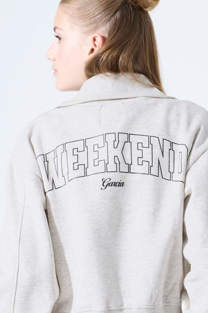 Garcia Mädchen Sweats & Sweatjacken Cream Melee