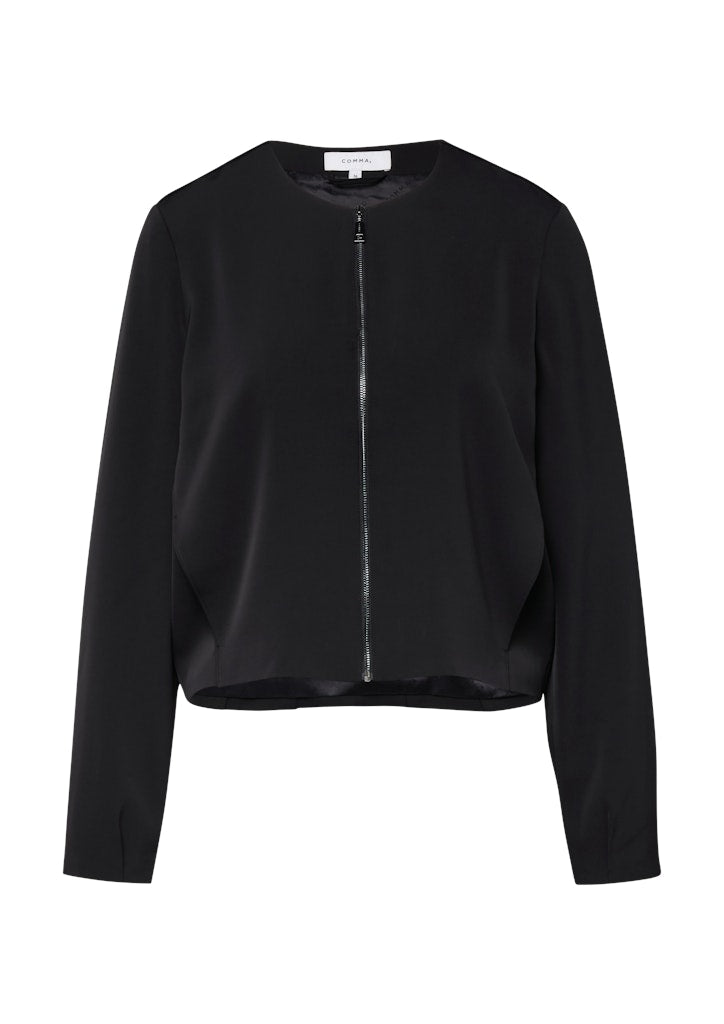 Comma Damen Blazer Grey/Black