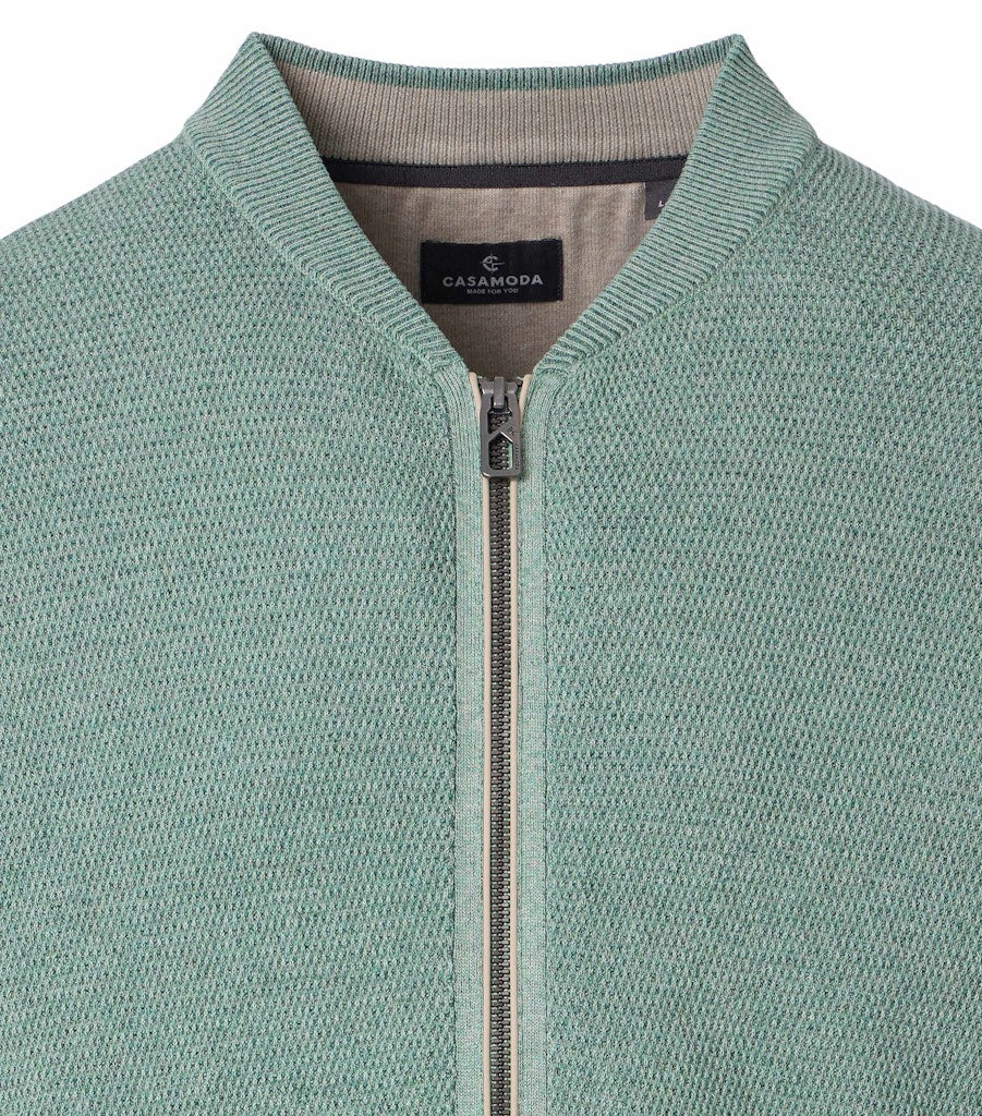 Casa Moda Herren Strickjacken Gruen