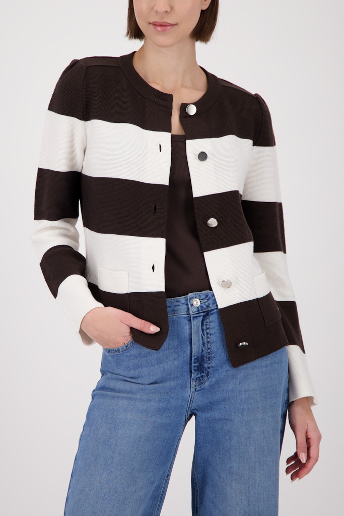 Monari Damen Strickjacken Dark Chocol