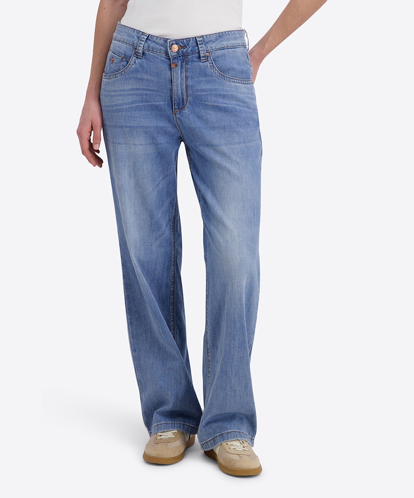 Timezone Damen Jeans Mid Olympi