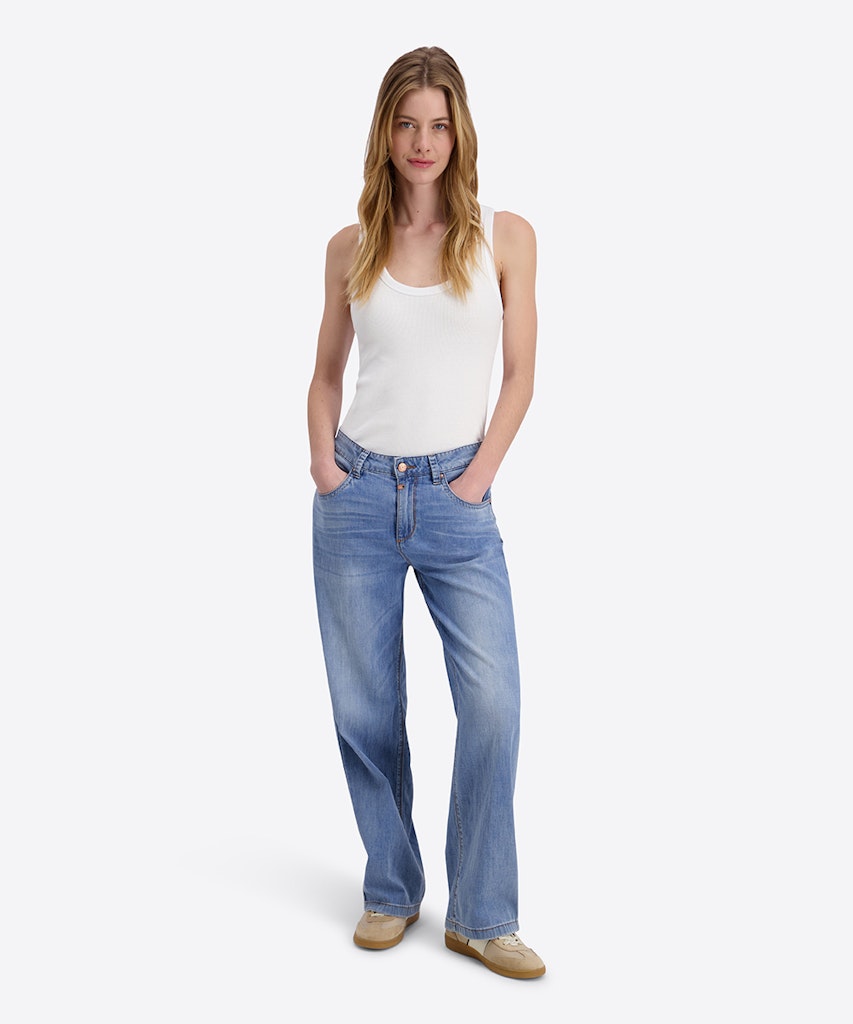 Timezone Damen Jeans Mid Olympi