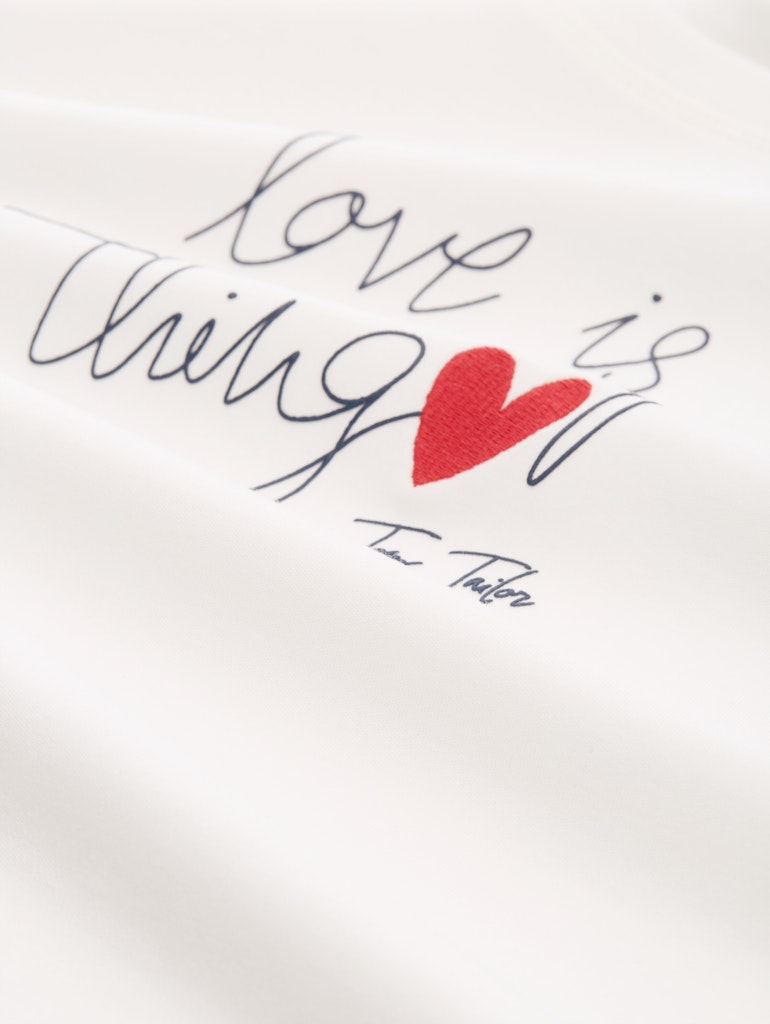 Tom Tailor Damen T-Shirts Whisper White