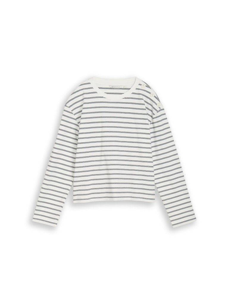 Tom Tailor denim Damen T-Shirts Off White Navy