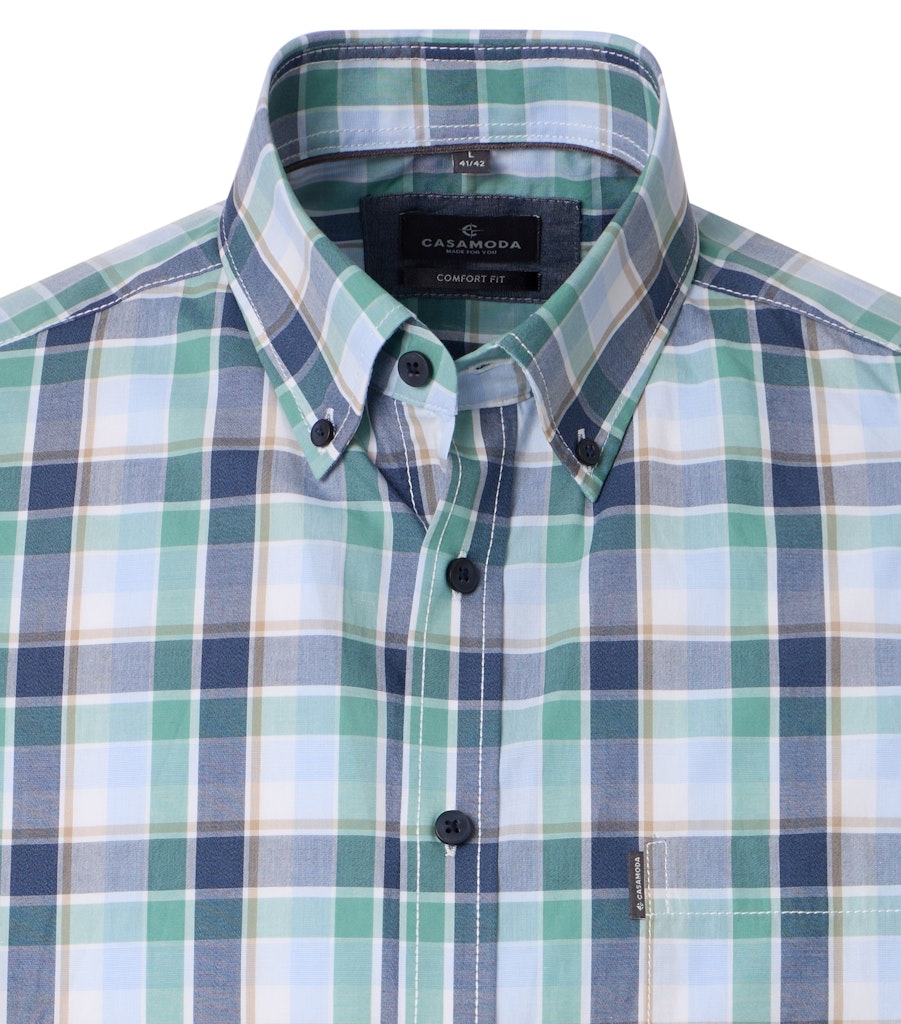 Casa Moda Herren Hemden Gruen