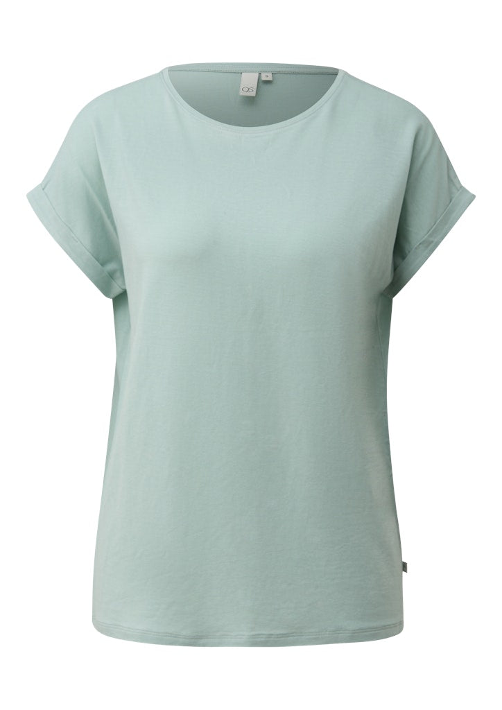 QS by S.Oliver Damen T-Shirts Blue Green