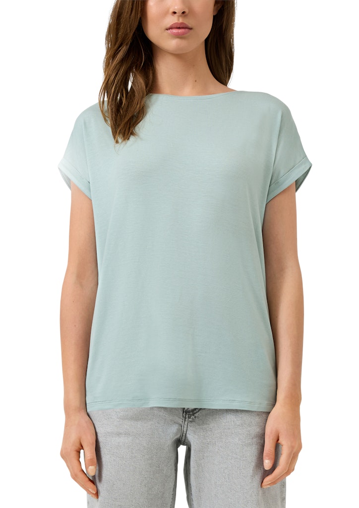 QS by S.Oliver Damen T-Shirts Blue Green