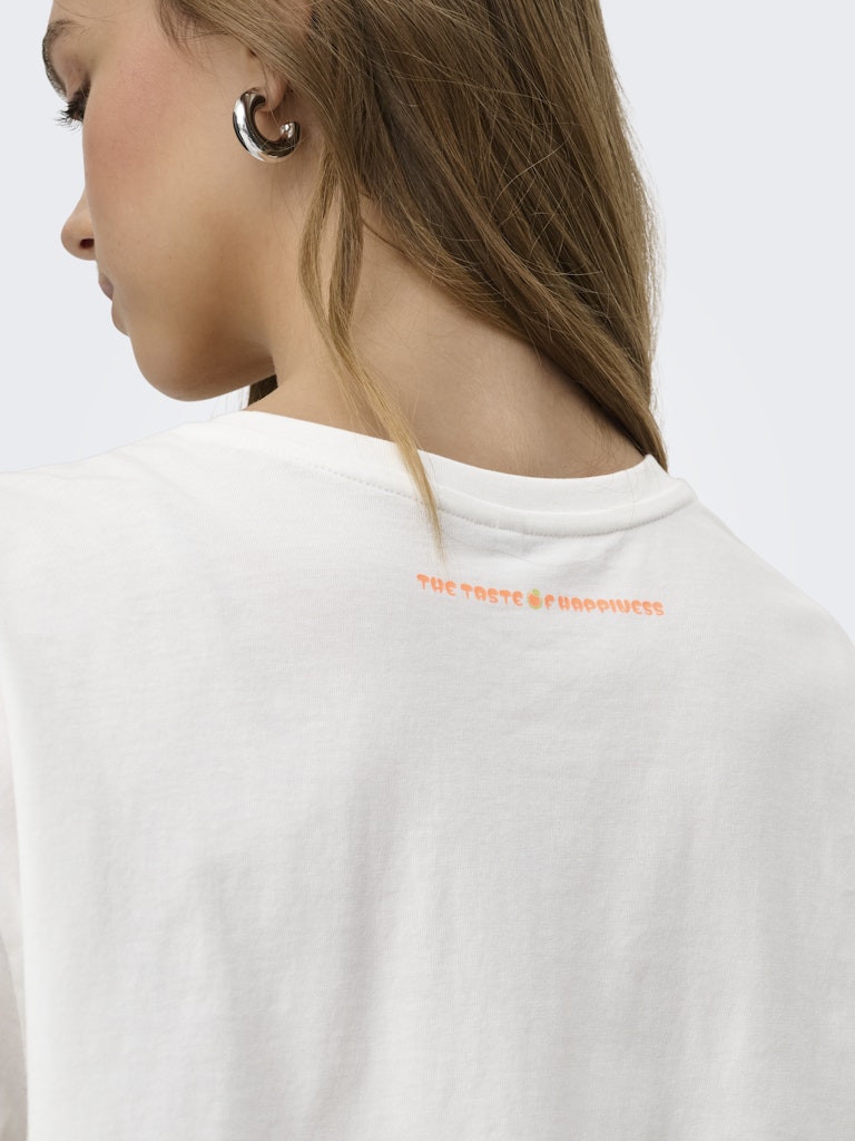 only Damen T-Shirts Cloud Dancer/Or