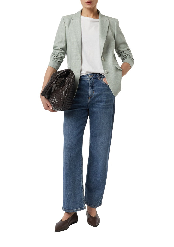 Comma Damen Blazer Blue Green