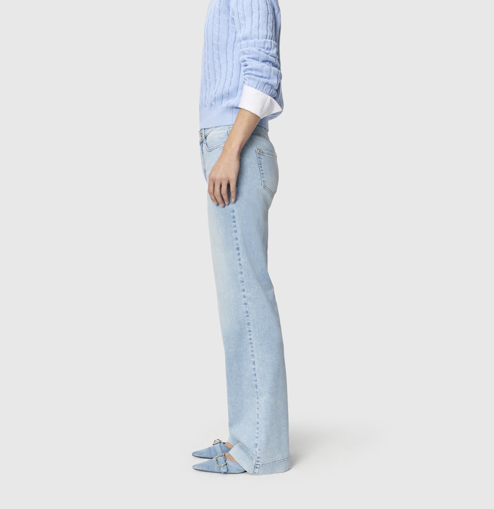 Mac Damen Jeans Light Azure Blu
