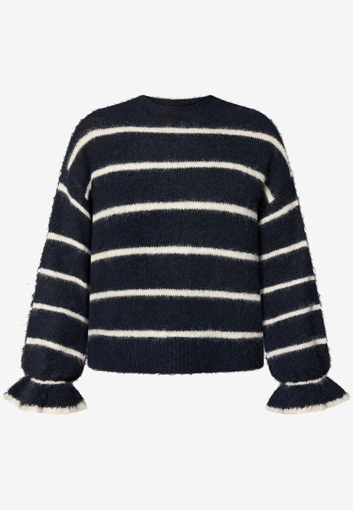 Zero Damen Pullover Patch Dark Blue