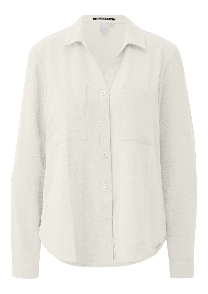 Langarmbluse - White