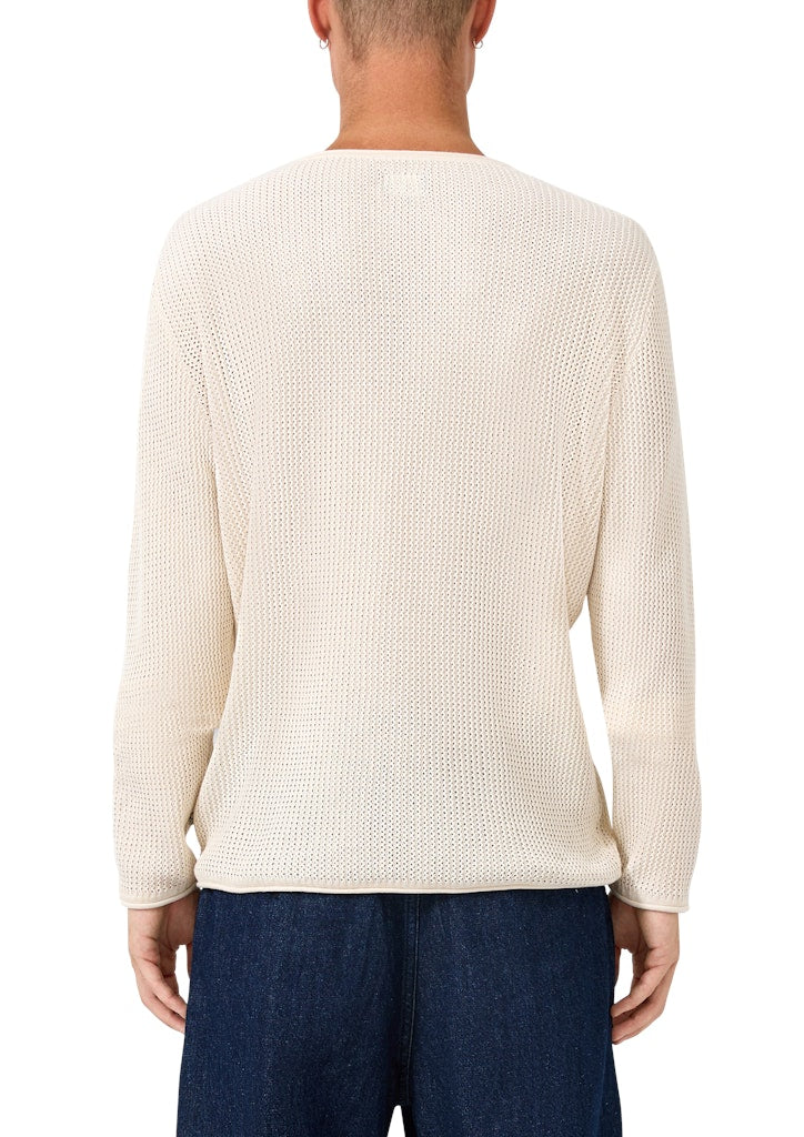 QS by S.Oliver Herren Pullover White