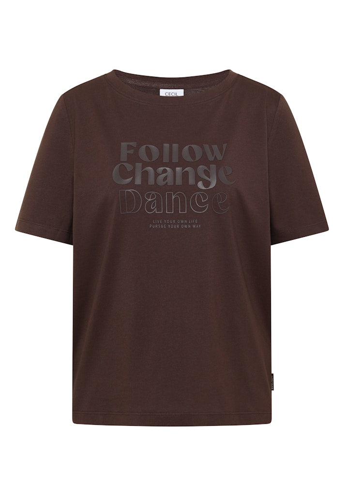 Cecil Damen T-Shirts Macchiato