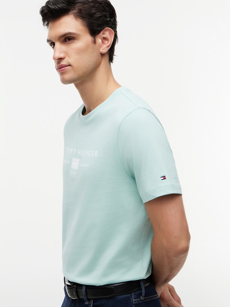 Tommy Hilfiger Herren T-Shirts kurz Mai Green