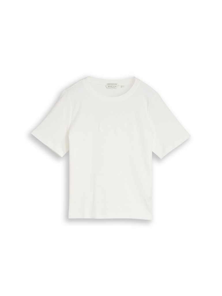Tom Tailor Damen T-Shirts Off White