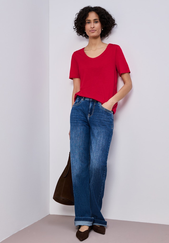 Street One Damen T-Shirts Salsa Red