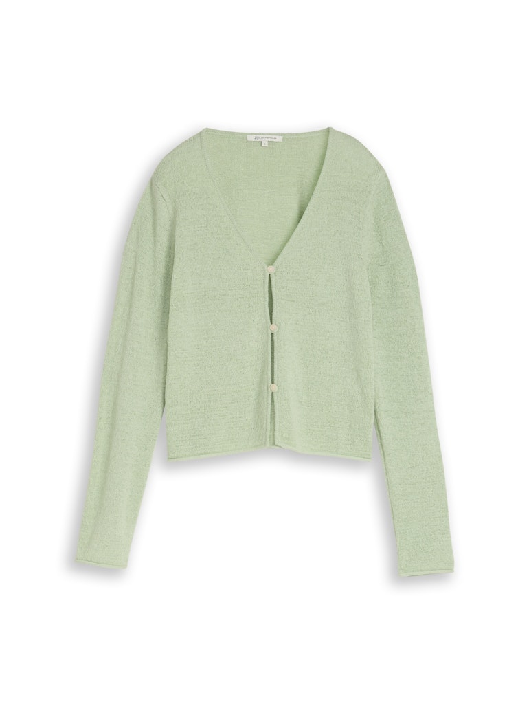 Tom Tailor denim Damen Strickjacken Light Matcha Gr