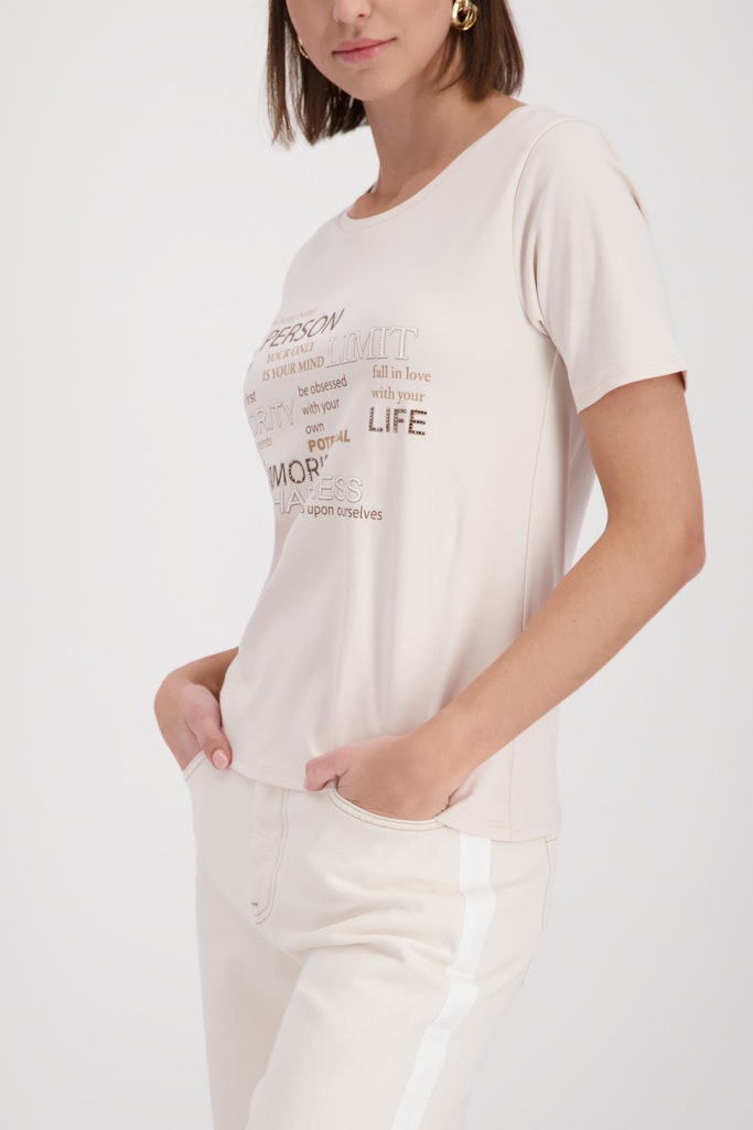 Monari Damen T-Shirts Champagne B