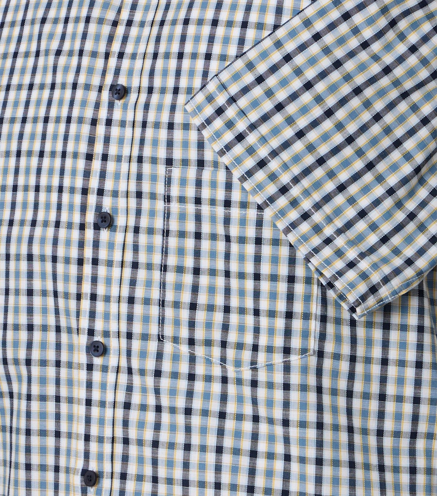 Casa Moda Herren Hemden kurz Blau