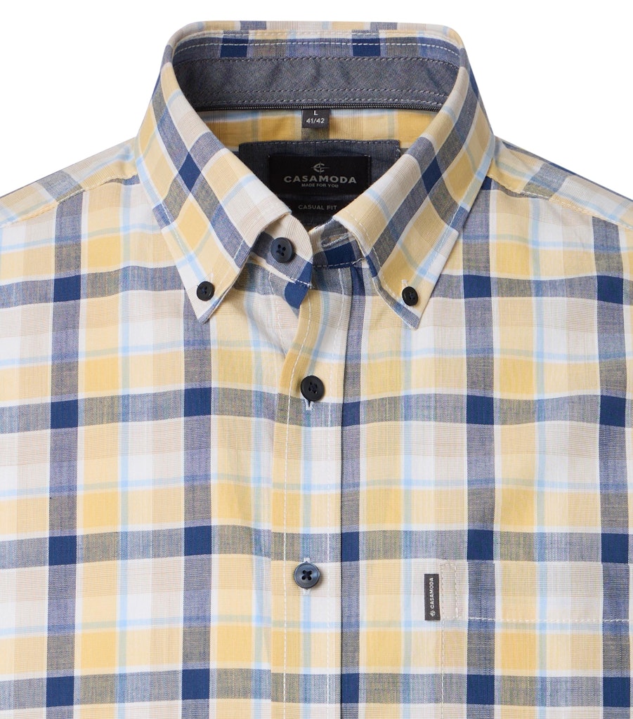 Casa Moda Herren Hemden kurz Gelb